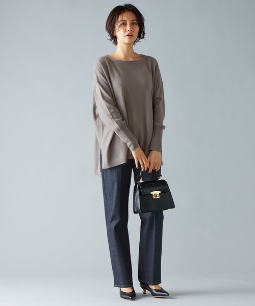 「自由区」 長袖ニット 38 グリーン レディース_画像8