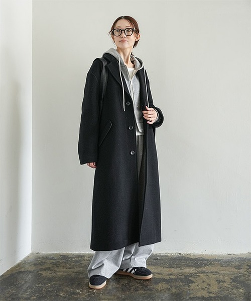 SOLAMONAT LARME（ソラモナラーム） コート チェスターコート メルトン