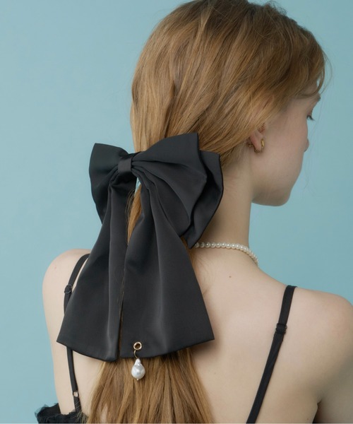 Su1.（スイ） ヘアクリップ 「Su1.」クラシカルサテンリボンバレッタ