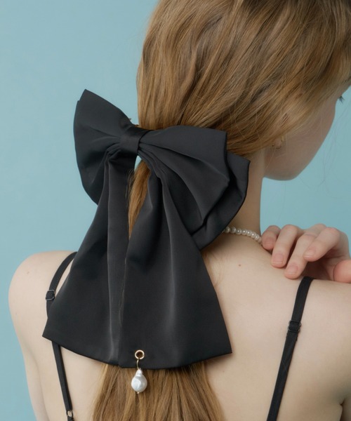 Su1.（スイ） ヘアクリップ 「Su1.」クラシカルサテンリボンバレッタ