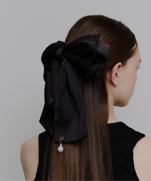 Su1.（スイ） ヘアクリップ 「Su1.」クラシカルサテンリボンバレッタ