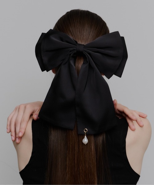 Su1.（スイ） ヘアクリップ 「Su1.」クラシカルサテンリボンバレッタ