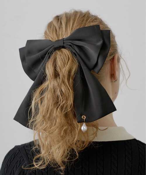 Su1.（スイ） ヘアクリップ 「Su1.」クラシカルサテンリボンバレッタ