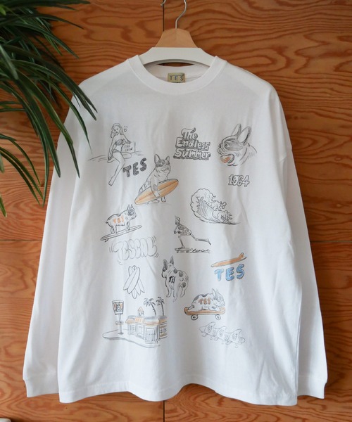 「The Endless Summer」 長袖Tシャツ SMALL ホワイト メンズ_画像2