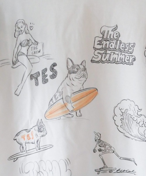 「The Endless Summer」 長袖Tシャツ SMALL ホワイト メンズ_画像8