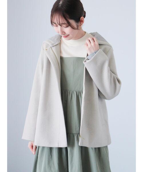 「Te chichi TERRASSE」 コート L モカ レディース_画像7