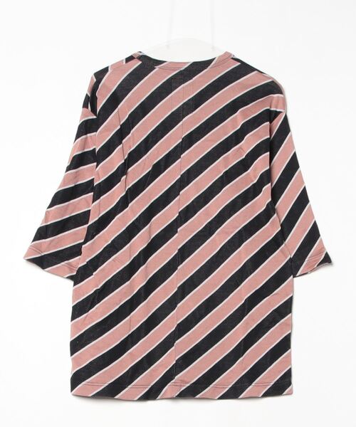 「SHAREEF」 7分袖Tシャツ 1 ブラック メンズ_画像2
