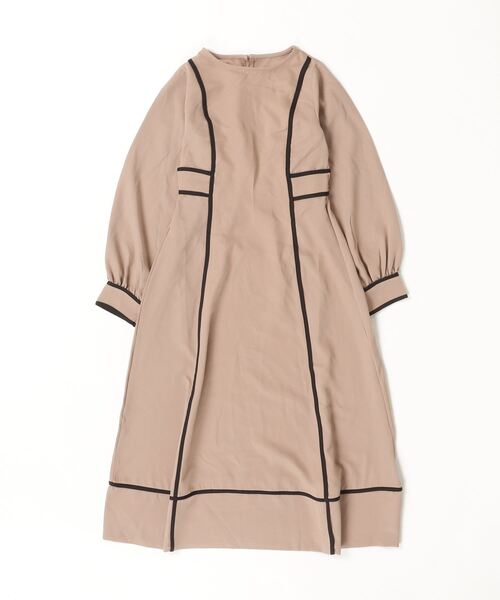 「VANNIE U」 長袖ワンピース FREE ベージュ レディース_画像2