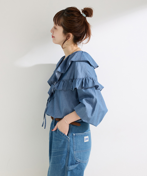 B.C STOCK（ベーセーストック） ブラウス シャツ ウォッシャブル / 3.8