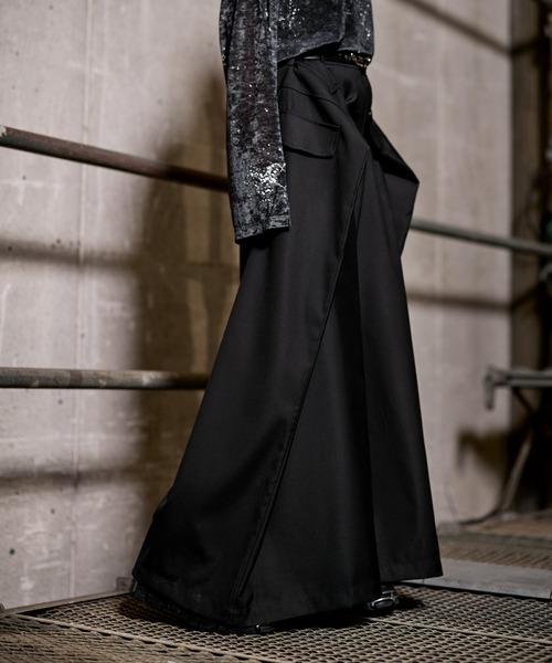 ERAR ワイドパンツ スラックス 「ERAR」「セットアップ対応」ダブル
