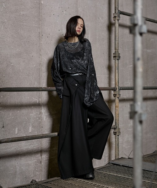 ERAR ワイドパンツ スラックス 「ERAR」「セットアップ対応」ダブル