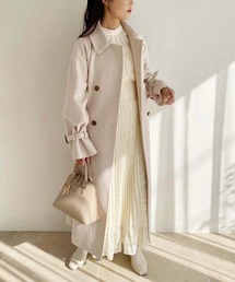 「one after another NICE CLAUP」 長袖ワンピース FREE ベージュ レディースの画像2