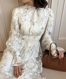 「one after another NICE CLAUP」 長袖ワンピース FREE ベージュ レディースの画像4