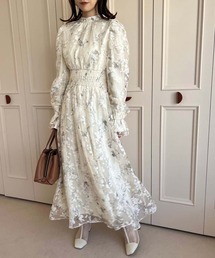 「one after another NICE CLAUP」 長袖ワンピース FREE ベージュ レディースの画像7