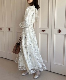 「one after another NICE CLAUP」 長袖ワンピース FREE ベージュ レディースの画像8