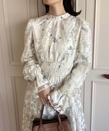 「one after another NICE CLAUP」 長袖ワンピース FREE ベージュ レディースの画像9