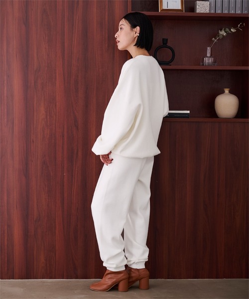 「ur's」 イージーパンツ M ホワイト レディース_画像3