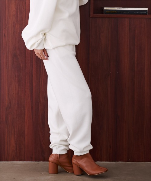 「ur's」 イージーパンツ M ホワイト レディース_画像4