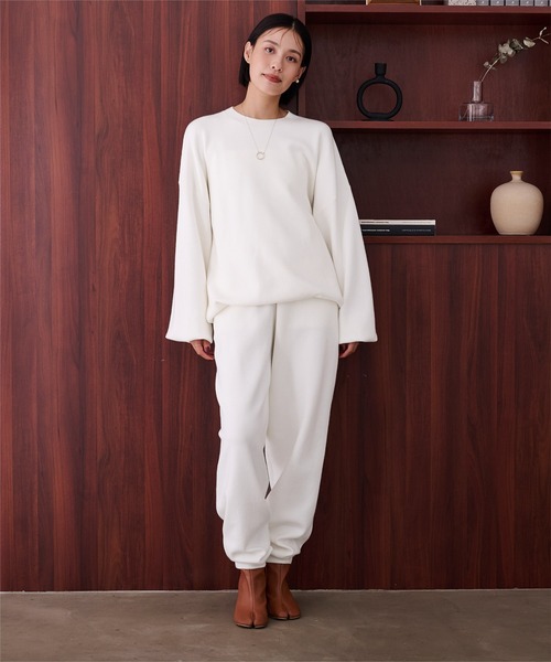 「ur's」 イージーパンツ M ホワイト レディース_画像5