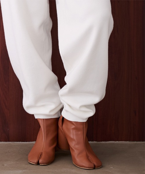 「ur's」 イージーパンツ M ホワイト レディース_画像6