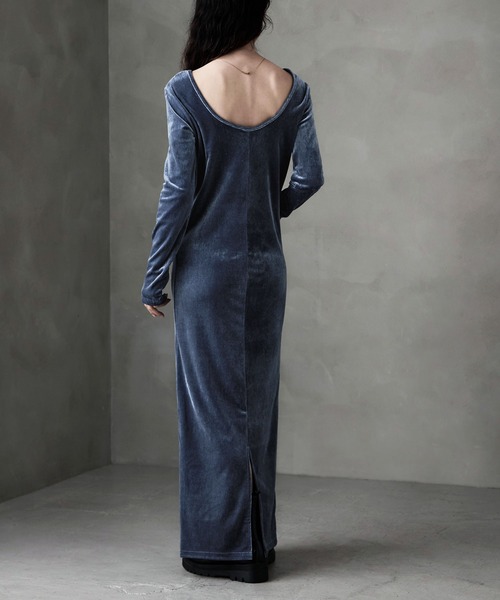 「etoll.」 長袖ワンピース FREE グレイッシュベージュ レディース_画像4