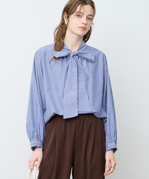 ボウタイブラウス ストライプのおすすめ人気商品一覧 通販 - Yahoo