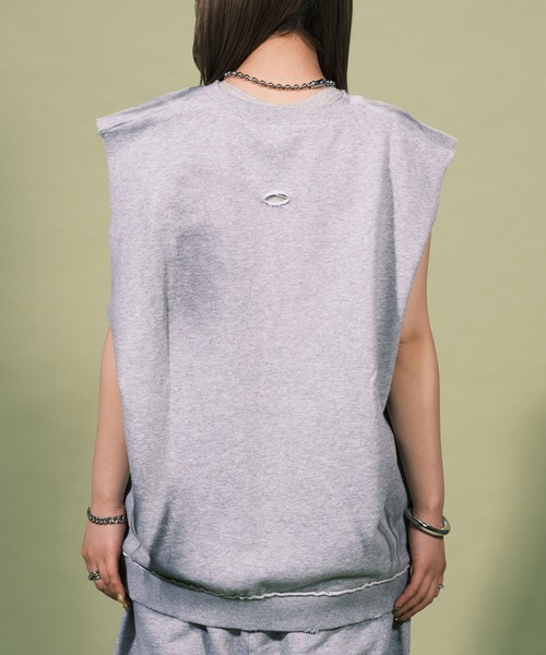 「RePRODUCTION LABEL」 スウェットカットソー FREE グレー レディース_画像5