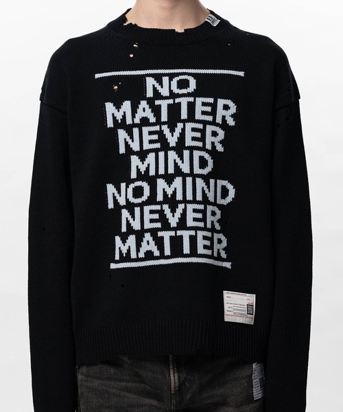 MAISON MIHARA YASUHIRO ブラックセーター Maison Mihara Yasuhiro – Maison Mihara Yasuhiro Triple Layered