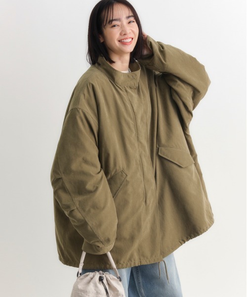 もこ様　お値下げ！　デサント　カーキ中綿コート DESCENTE - もこ様 お値下げ！ デサント カーキ中綿コートの通販 by