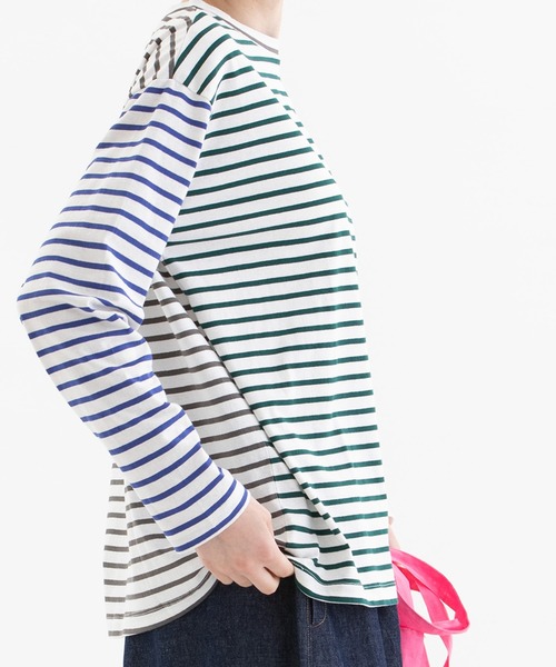 「nop de nod」 長袖カットソー 3 ダークグリーン レディースの画像6