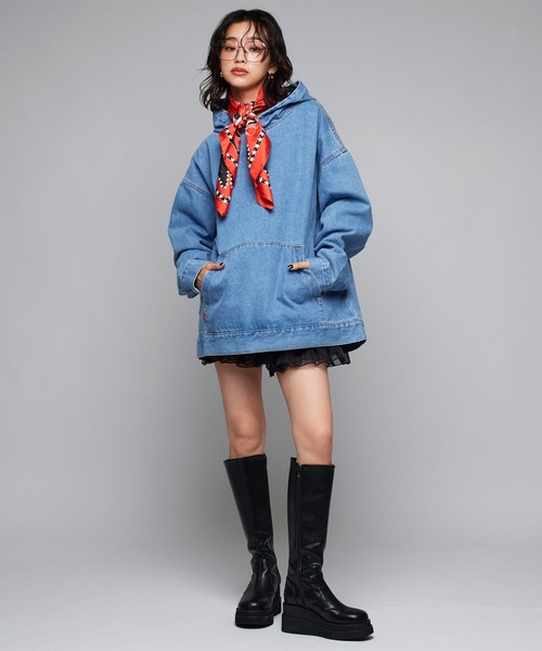 「Narcissus」 長袖シャツ FREE ブルー レディース_画像3