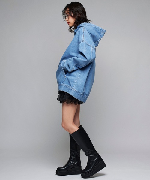 「Narcissus」 長袖シャツ FREE ブルー レディース_画像4