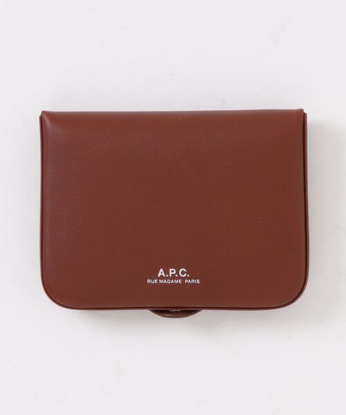 A.P.C JOSH ケース パスケース カードケース ダークブラウン A.P.C. ☆ Josh コイン&カード財布 ☆ (A.P.C./コインケース・小銭入れ