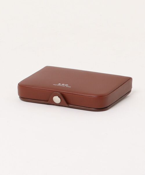 A.P.C JOSH ケース パスケース カードケース ダークブラウン ☆【A.P.C.】☆JOSH 小銭入れ ウォレット 財布☆カードケース