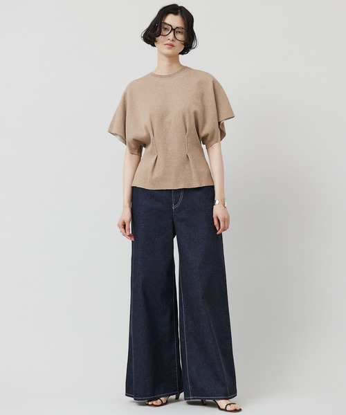 「Curensology」 デニムパンツ 36 ネイビー レディースの画像
