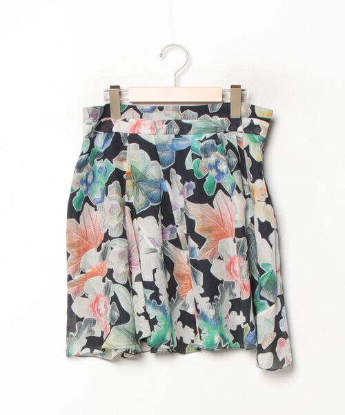 Chloe（クロエ） 花柄スカート T38 ブラック レディース : ZOZOTOWN
