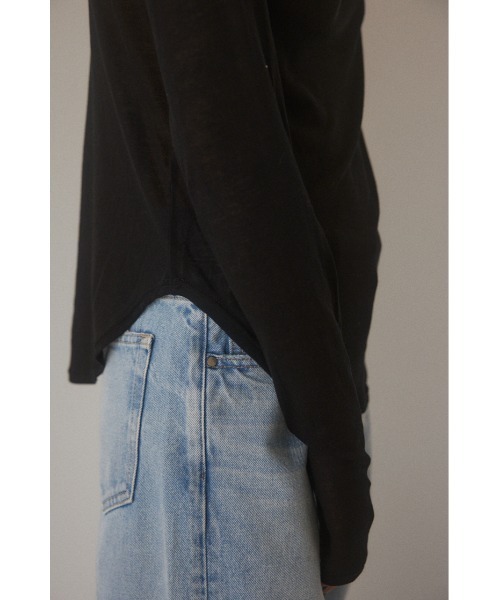 「BLACK BY MOUSSY」 長袖カットソー FREE ブルー レディース_画像7