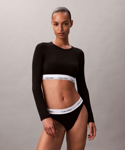 カルバンクライン　カップ付きロンT Calvin Klein（カルバン・クライン） ブラジャー Icon Cotton ロング