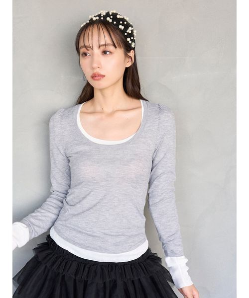 「SNIDEL」 ニットアンサンブル F ピンク レディース | SNIDEL