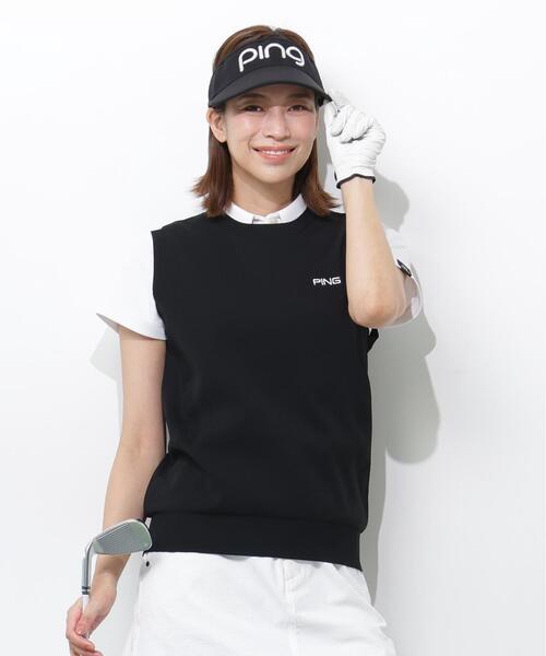 PING（ピン） ベスト ジレ 「PING APPAREL」ニットベスト 「GOLD