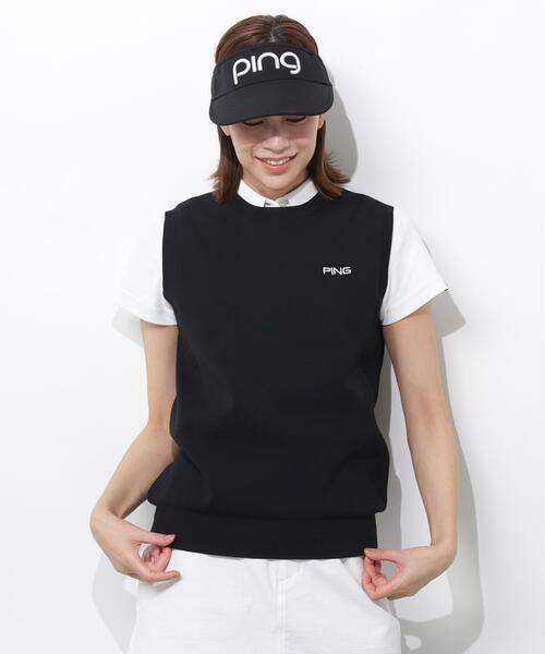 PING（ピン） ベスト ジレ 「PING APPAREL」ニットベスト 「GOLD