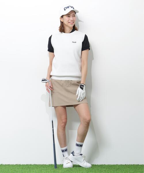 PING（ピン） ベスト ジレ 「PING APPAREL」ニットベスト 「GOLD