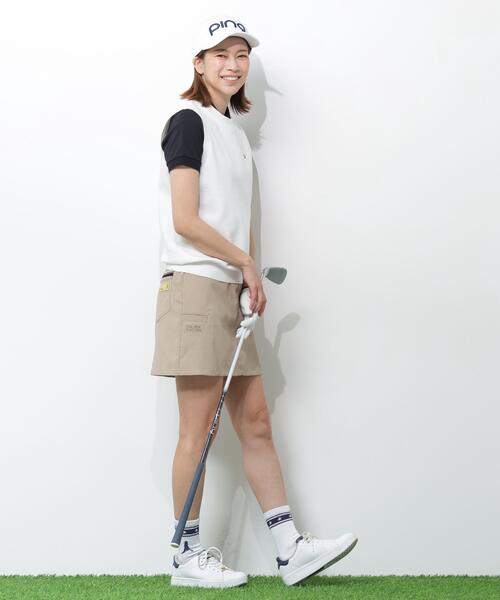 PING（ピン） ベスト ジレ 「PING APPAREL」ニットベスト 「GOLD
