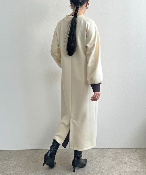 「LHELBIE」 長袖ワンピース M ブラック レディース_画像3