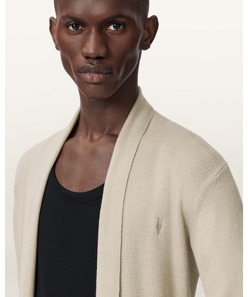 ALLSAINTS（オールセインツ） カーディガン MODE MERINO RAMSKULL OPEN