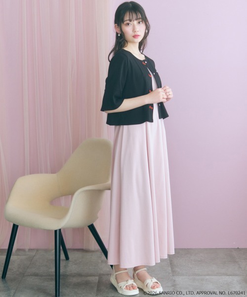 ワンピース 「大きいサイズ」「ハローキティ」Aラインフレアカットワンピース marunの画像