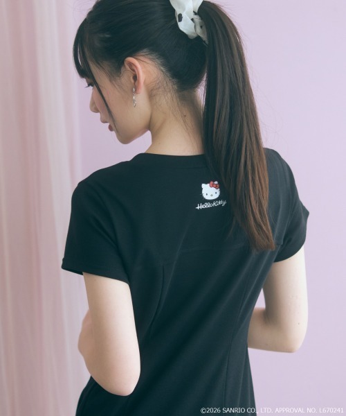 ワンピース 「大きいサイズ」「ハローキティ」Aラインフレアカットワンピース marunの画像