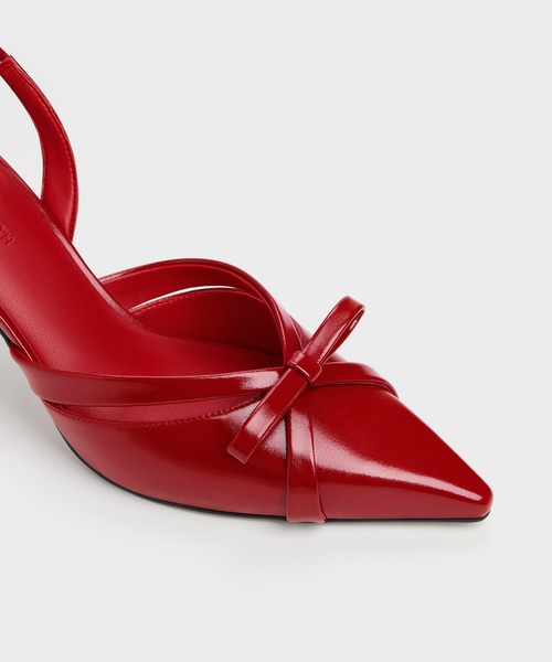 【箱付き】CHARLES & KEITH カリーン スリングバックスティレット CHARLES ＆ KEITH（チャールズ&キース） パンプス Kaleen カリーン