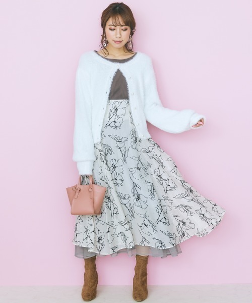 「marun」 フレアスカート L ベージュ レディース_画像7