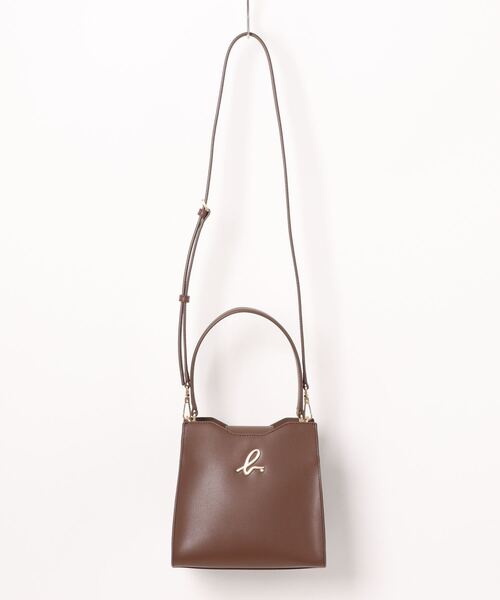 【美品】 agnès b. アニエスベー 2wayトートバッグ ベージュブラウン agnes b.（アニエスベー） 2WAYバッグ FREE ブラウン系その他
